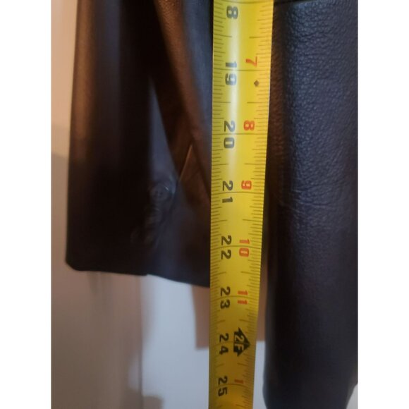 Excelled 100% Leather Men's size Medium Jacket/blazer w/button closure BROWN - Picture 11 of 12